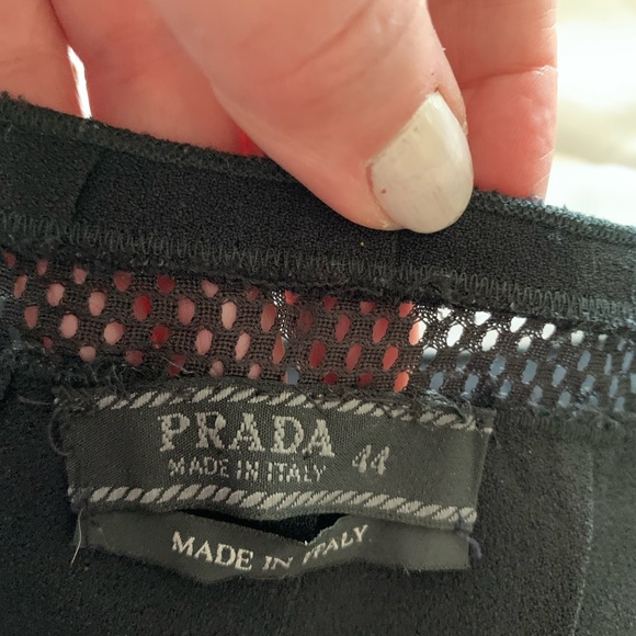 Vintage PRADA made in Italy size 44 black skirt - Picture 12 of 15